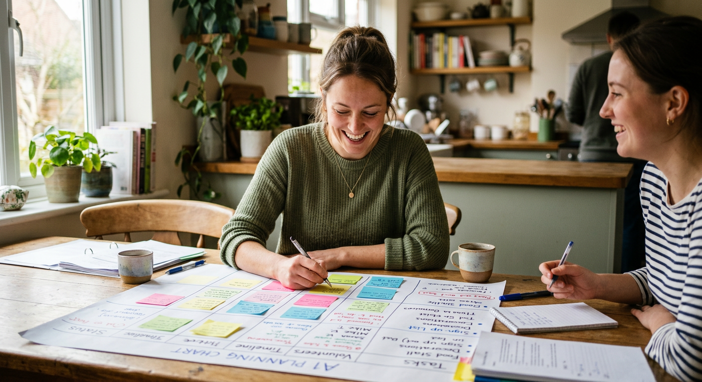 Mapping auction roles on paper before recruiting volunteers saves hours of back-and-forth later